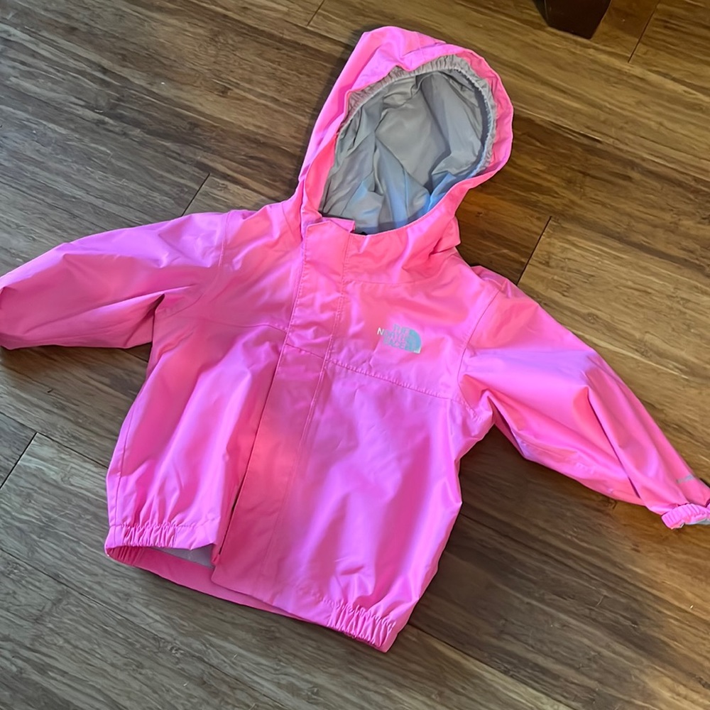 Hot Pink North Face Rain Jacket